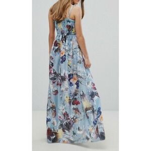 Little Mistress Maxi Dress Blue Floral boho whimsi fairy flowy floral romantic 6